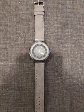 Gray Men's OBSYSS WATCH with Suede-Style Strap